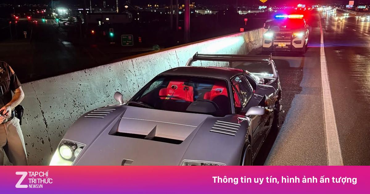 Tông hỏng siêu xe Ferrari F40, tài xế container tại Mỹ vội bỏ trốn