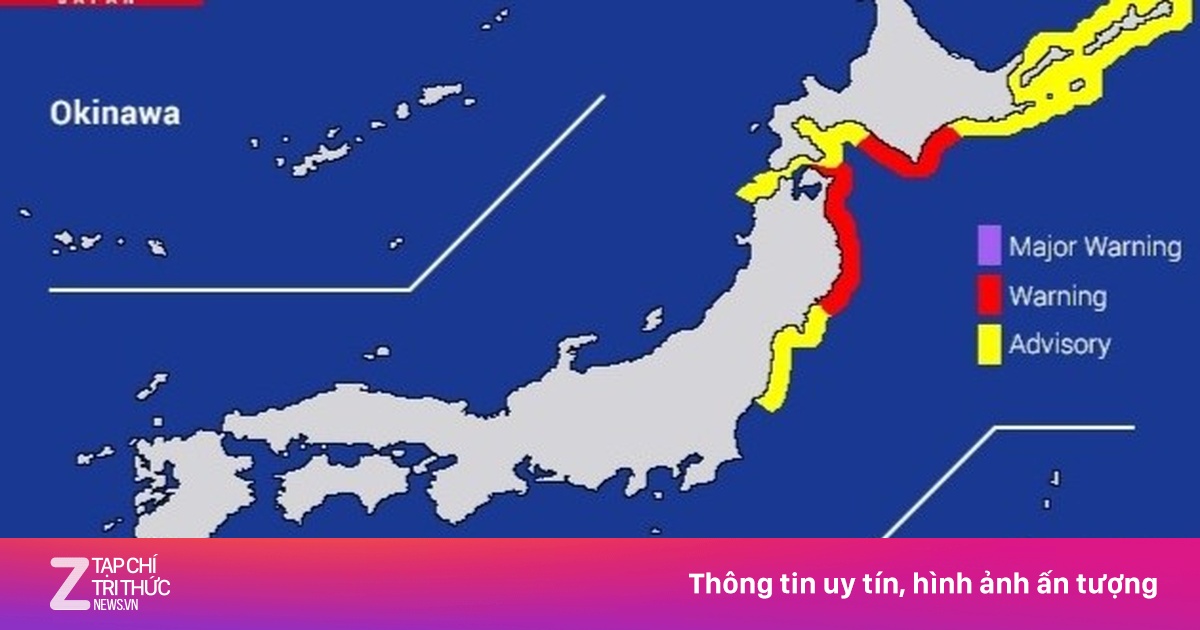 Nhật Bản cảnh báo sóng thần cao 3 m sau động đất 7,6 độ