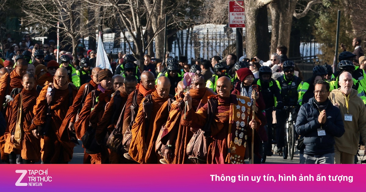 Đoàn nhà sư hoàn thành hành trình 3.700 km xuyên Mỹ, lan tỏa thông điệp hòa bình