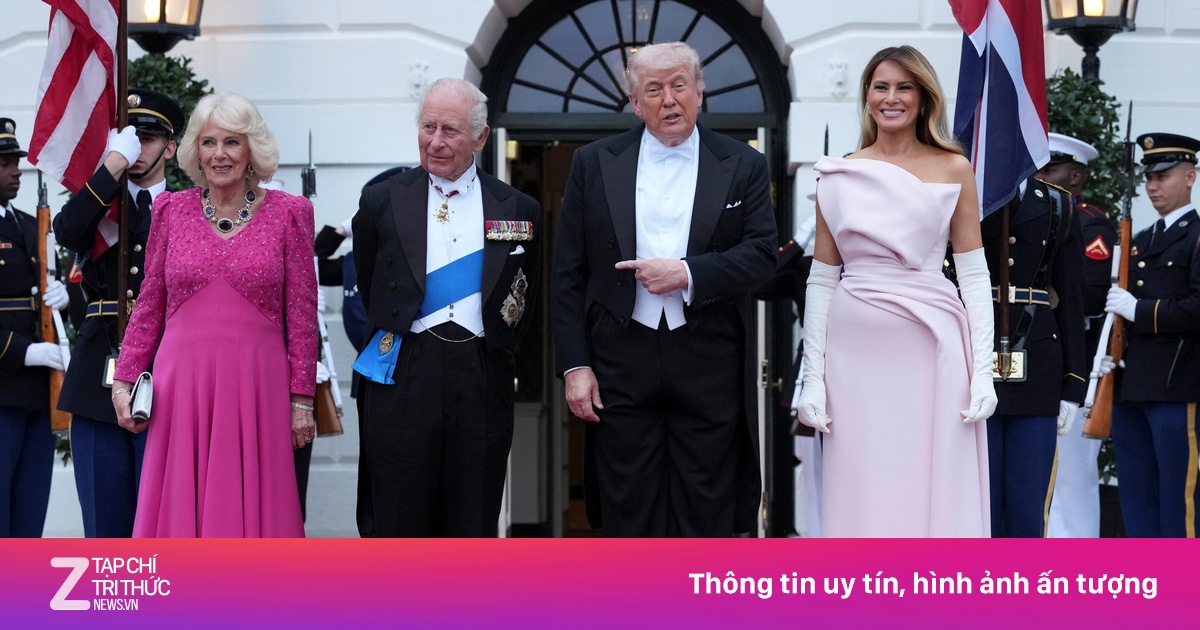 Vua Charles III dự quốc yến và lễ duyệt binh 'lịch sử' tại Nhà Trắng