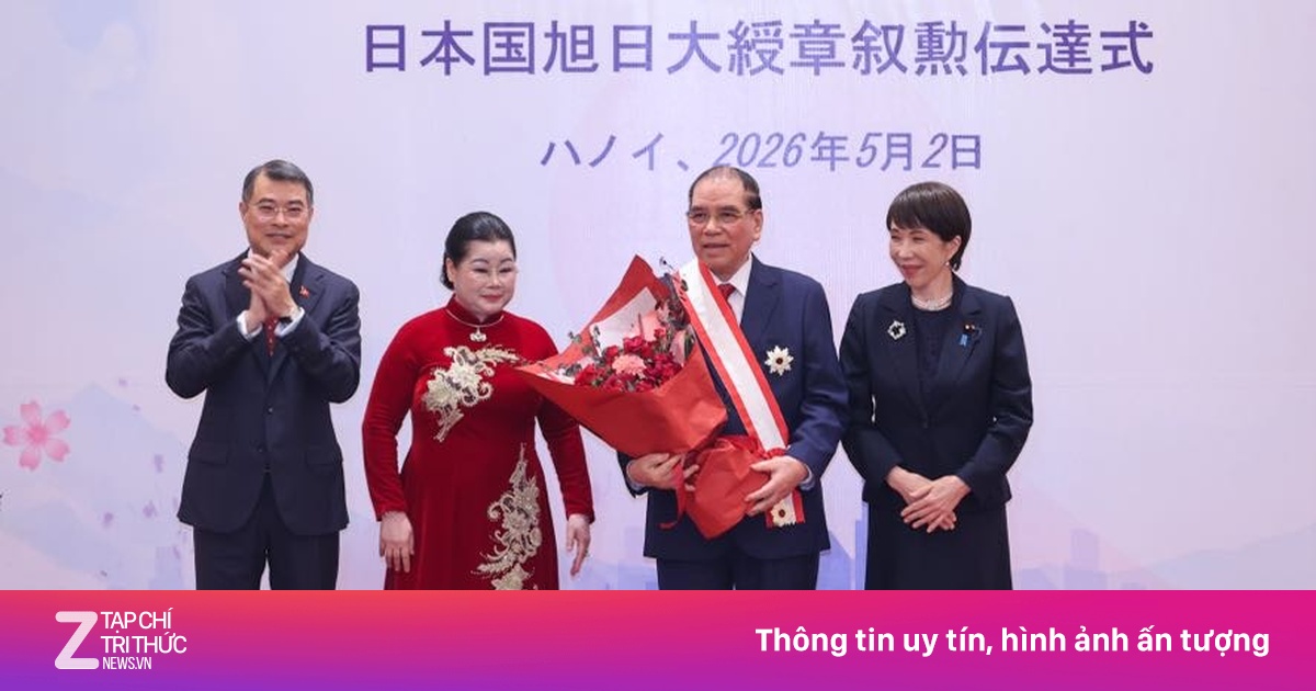 Nhật Bản trao Huân chương Mặt trời mọc cho nguyên lãnh đạo Việt Nam