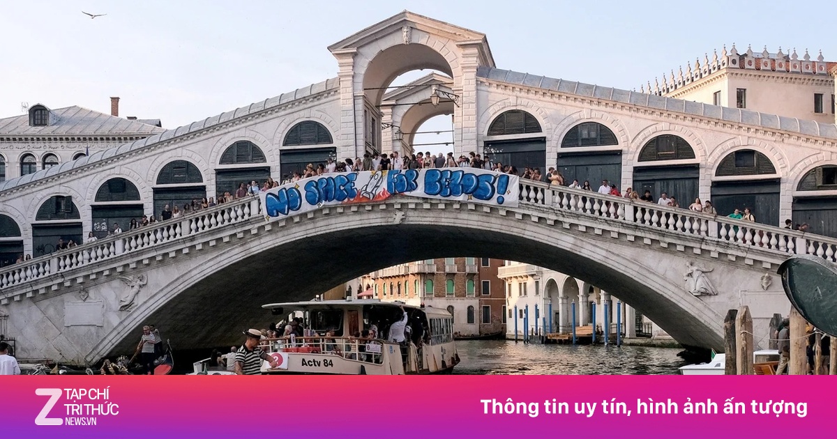 Dân Venice muốn chặn kênh đào ngăn đám cưới triệu USD của Jeff Bezos