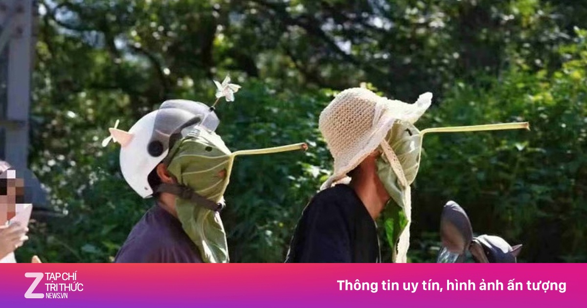 Trào lưu khẩu trang lá sen 'sốt' tại Trung Quốc