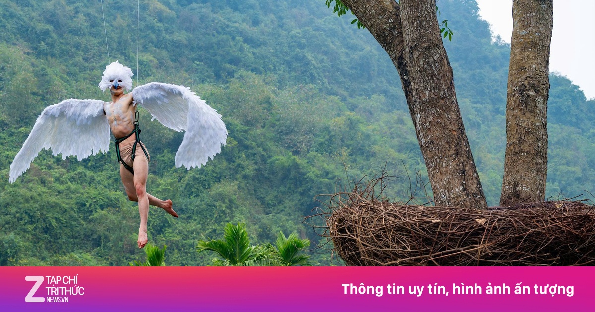 Màn múa chim non 'độc lạ' gây chú ý ở khu du lịch Ninh Bình