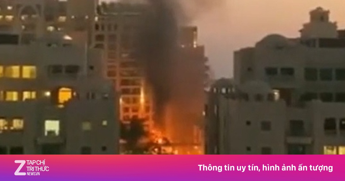 Video cháy khách sạn Dubai do máy bay không người lái gây ra, cảnh báo an toàn