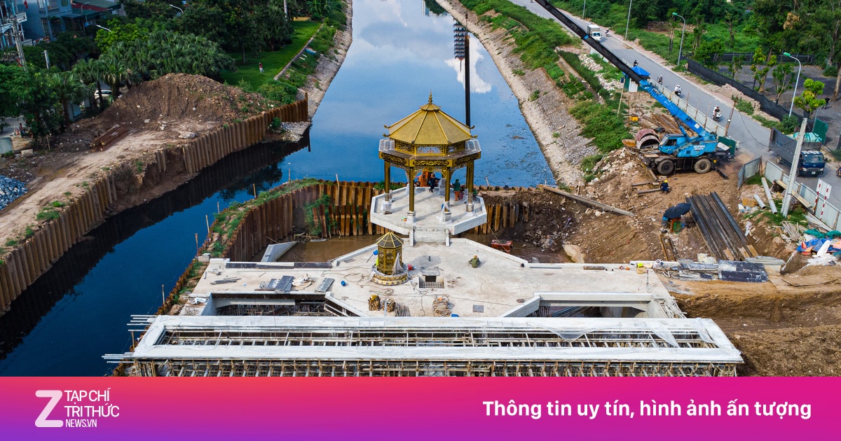 Thiết kế độc lạ của đập dâng giữ nước sông Tô Lịch