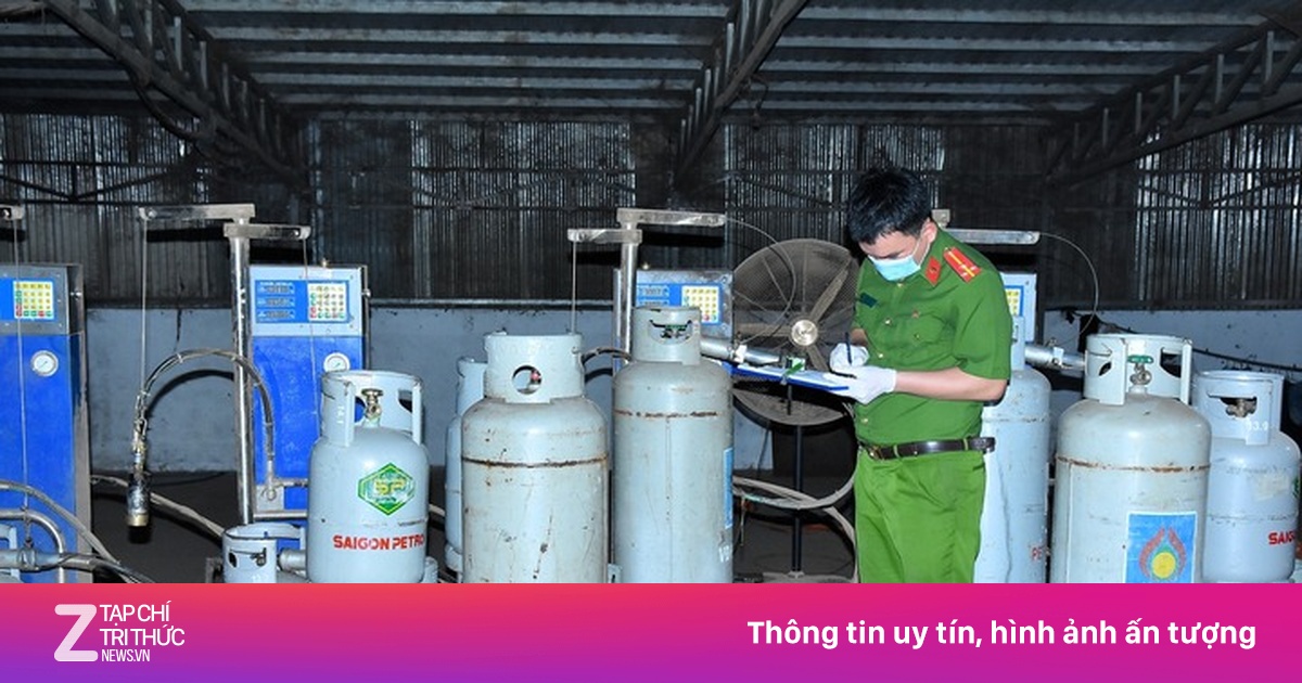 Triệt phá 10 điểm làm gas giả ở Đồng Nai, tạm giữ 4.000 bình gas