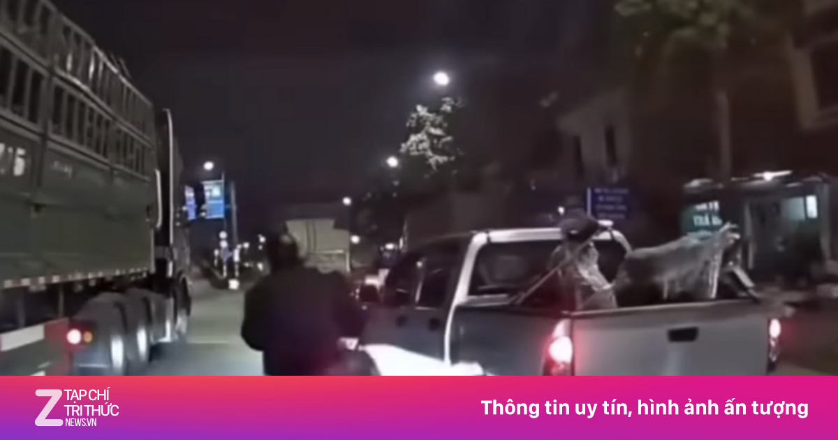 Xác minh ôtô bán tải tạt đầu khiến xe máy chở trẻ nhỏ suýt ngã vào gầm