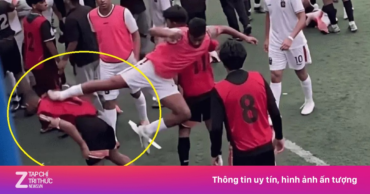 Cầu thủ Indonesia bị cấm thi đấu 3 năm vì cú đạp thô bạo