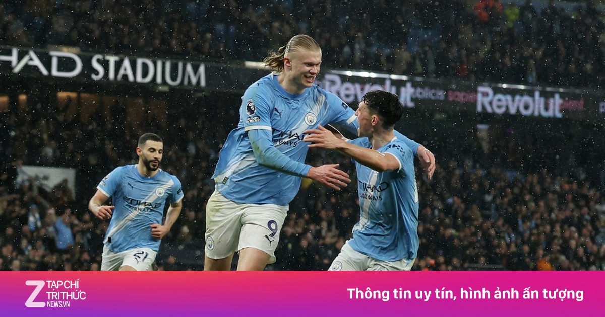 Haaland lập công, Man City áp sát Arsenal
