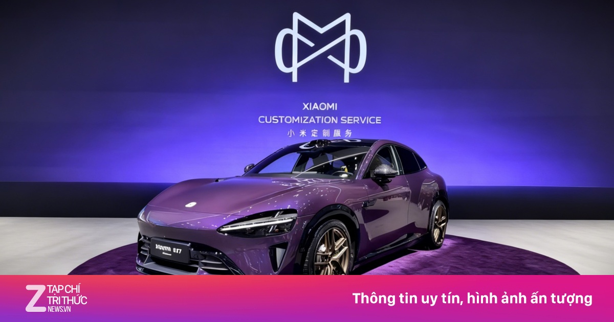 Xe Xiaomi đặc biệt màu tím pha lê, sạc 12 phút chạy 620 km