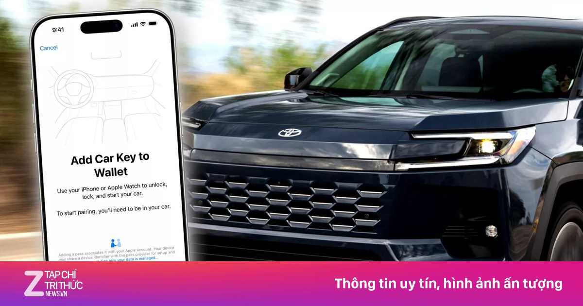 Cửa xe Toyota có thể mở bằng iPhone?
