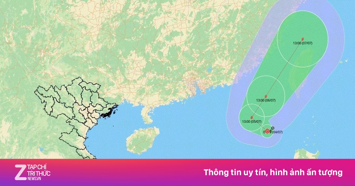 Thời tiết ngày 5/7: Biển Đông khả năng đón bão số 2