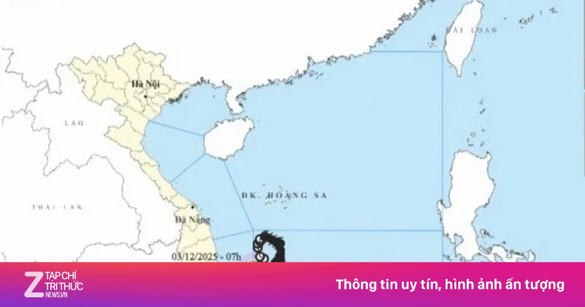 Áp thấp nhiệt đới di chuyển nhanh hướng về vùng biển Đắk Lắk-Khánh Hòa