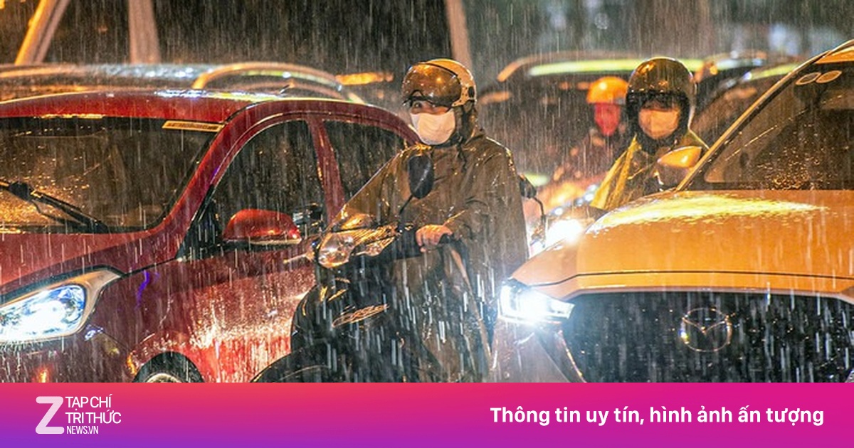 Nhiệt độ Miền Bắc cao nhất 25°C, từ đêm chuyển mưa lớn