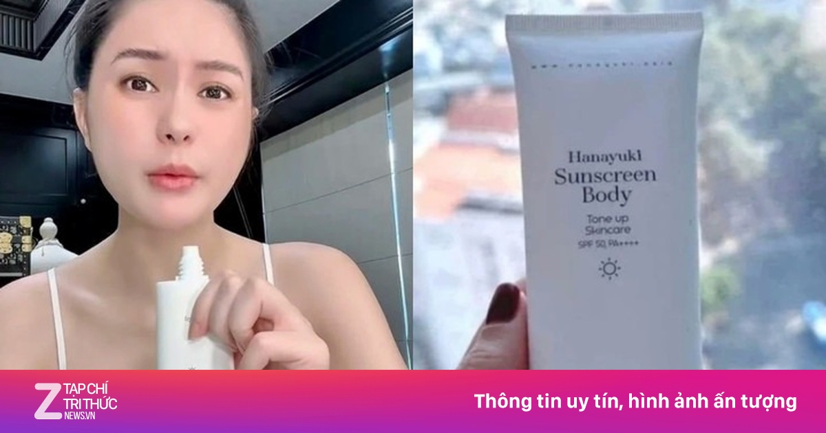 Thu hồi kem chống nắng Hanayuki do chồng ca sĩ Đoàn Di Băng phân phối