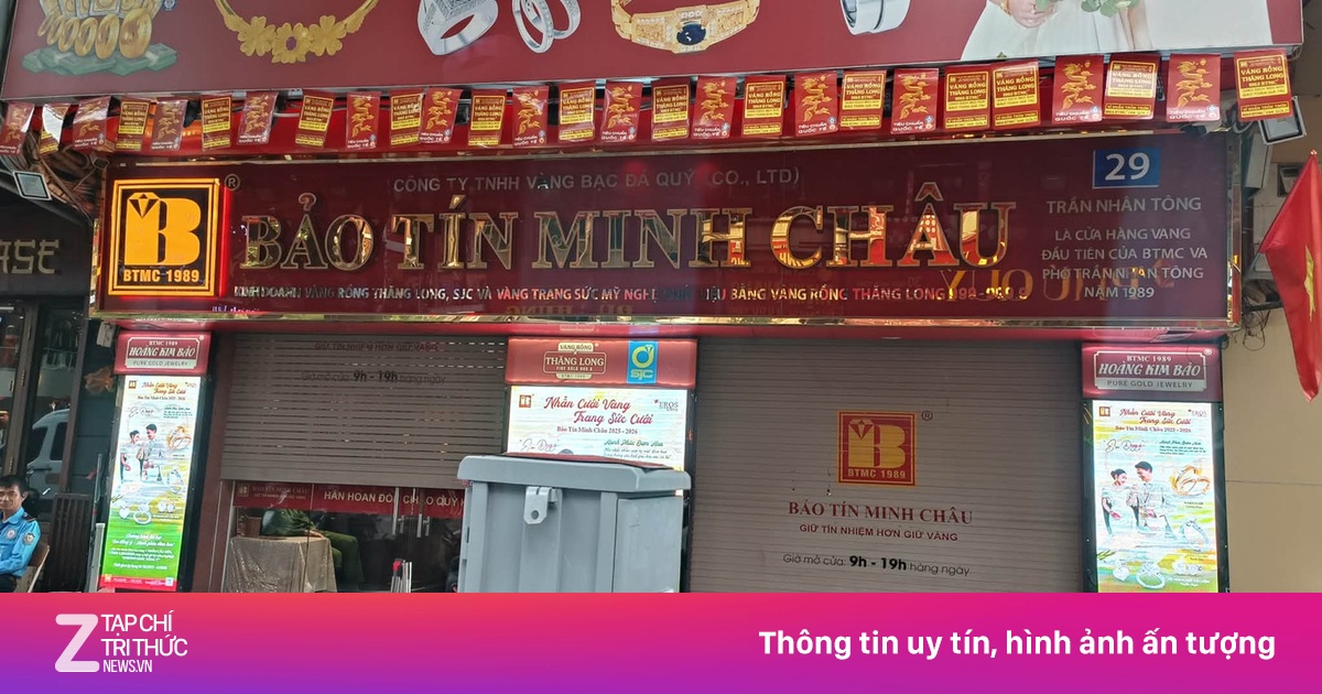 Cảnh Sát Đột Xuất Kiểm Tra, Niêm Phong Cửa Hàng Bảo Tín Minh Châu Tại Hà Nội