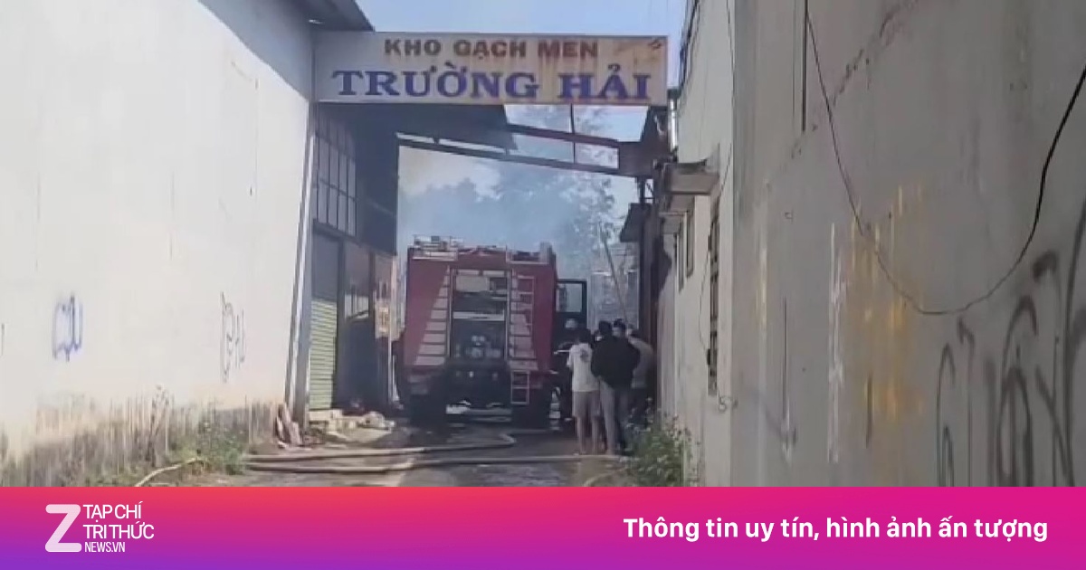 Cháy kho gạch men ở Đắk Lắk