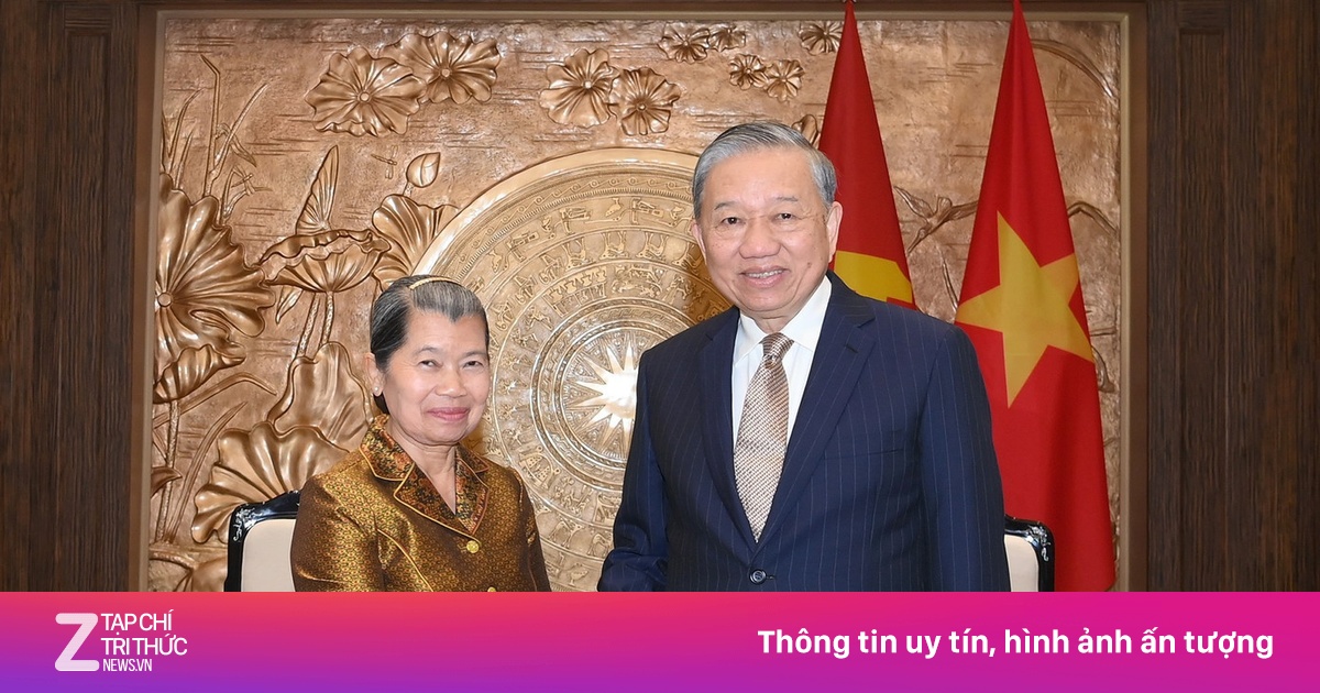 Tổng Bí thư Tô Lâm tiếp đoàn đại biểu Đảng Nhân dân Campuchia