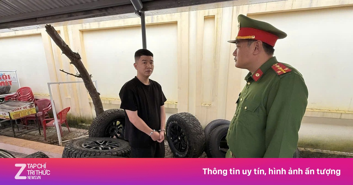 Bắt đối tượng chuyên trộm cắp bánh xe dự phòng ôtô bán tải