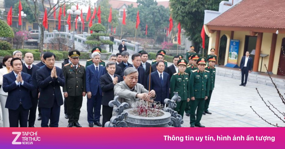 Tổng Bí thư Tô Lâm dâng hương tưởng niệm các lãnh đạo tiền bối nhân dịp Xuân Bính Ngọ