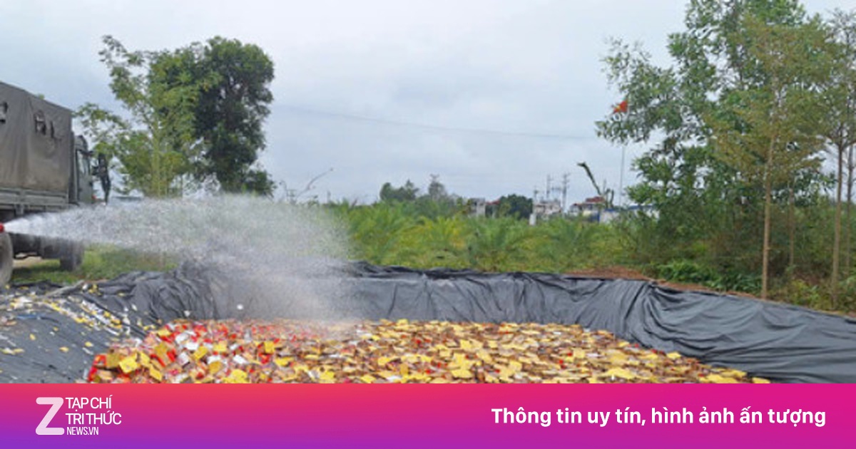 Bắc Ninh tiêu hủy gần 11 tấn pháo hoa nổ trong vụ án buôn bán hàng cấm