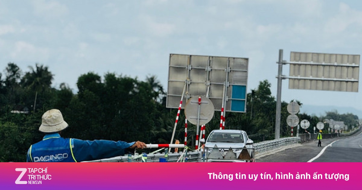 Dừng thông xe trên cao tốc Quảng Ngãi - Hoài Nhơn