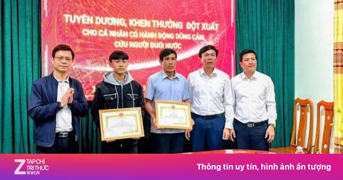 Cha Con Dũng Cảm Cứu 5 Người Trong Vụ Lật Thuyền Trên Sông Gianh Được Khen Thưởng