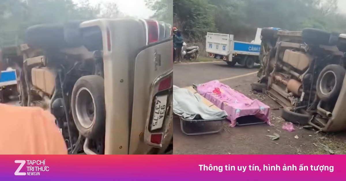 Tai nạn thương tâm ở Đồng Nai: Xe 7 chỗ lật ngang khi ôm cua, 2 người tử vong