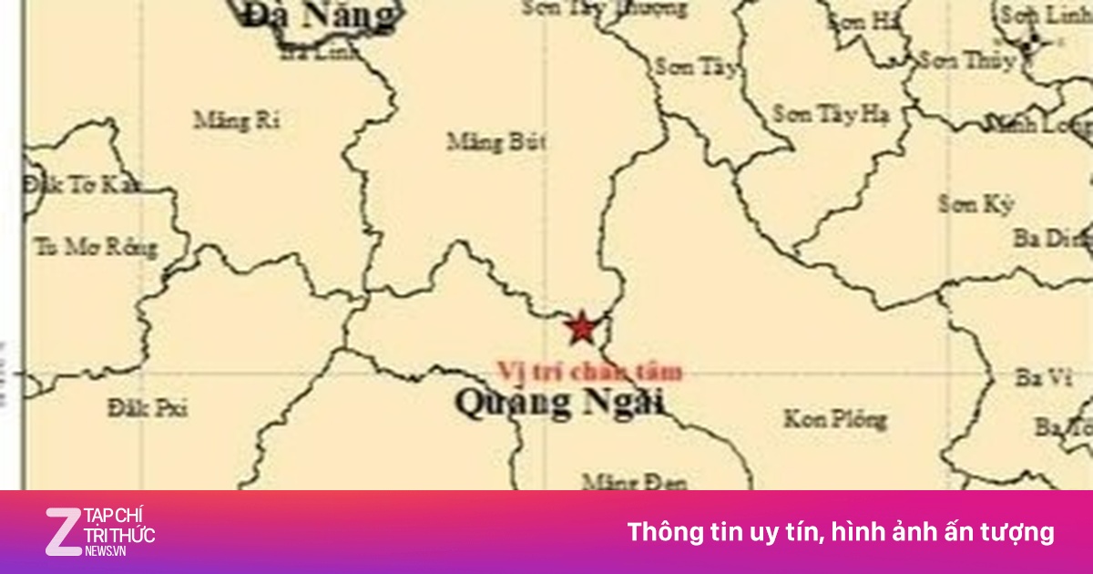 Động đất 3,6 độ richter ở xã Măng Bút, rung lắc lan xa tới ven biển