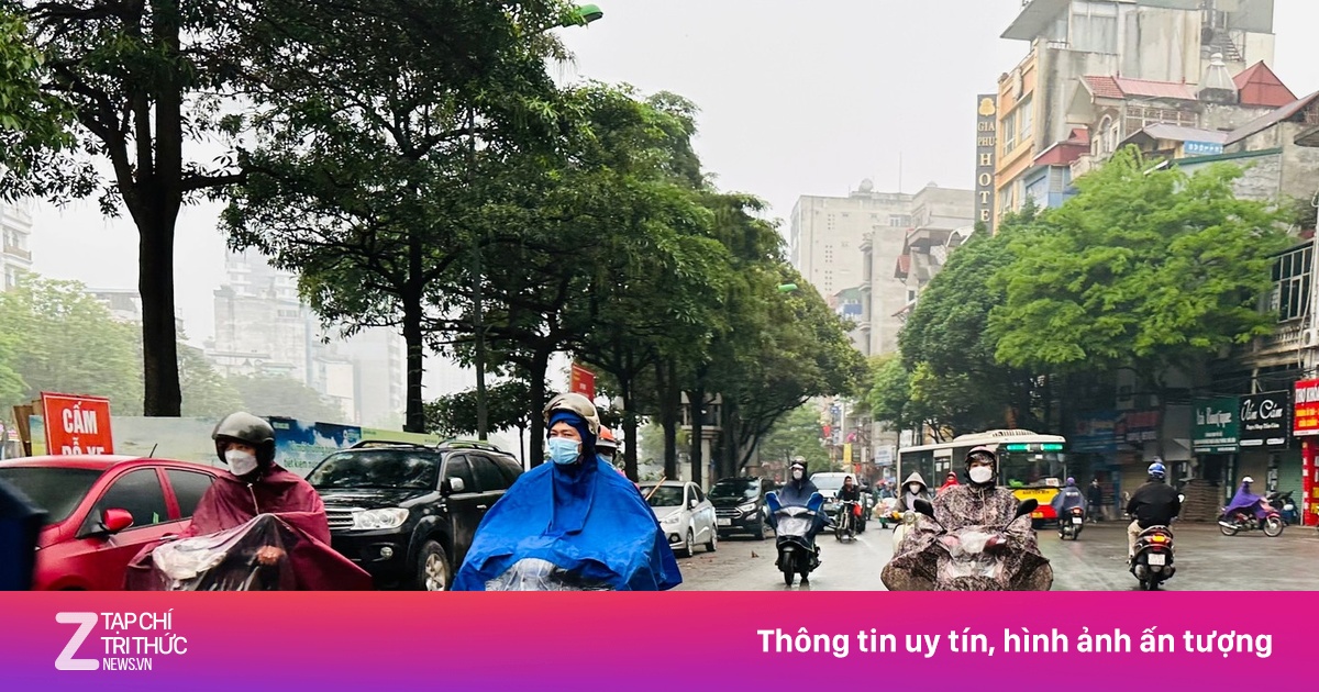 Miền Bắc tiếp tục mưa nhỏ lất phất