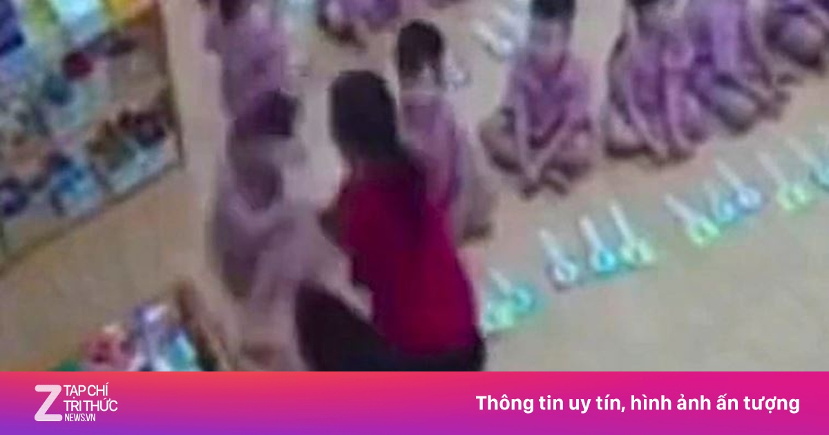 Video gây phẫn nộ: Nữ giáo viên mầm non tác động mạnh vào vùng đầu trẻ