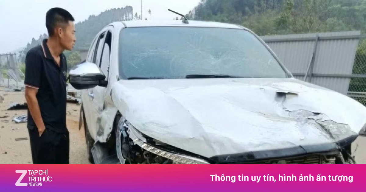 Thiếu tá công an tử vong trên cao tốc Nội Bài - Lào Cai do nổ lốp, mất lái