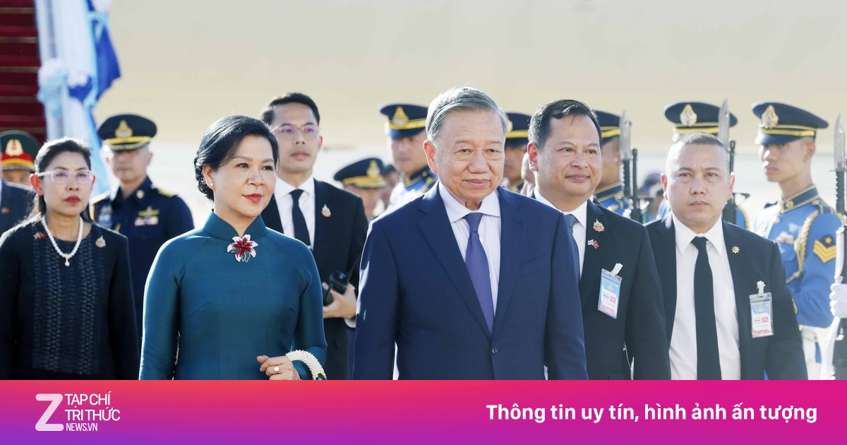 Thái Lan bắn 21 loạt đại bác chào đón Tổng Bí thư Tô Lâm
