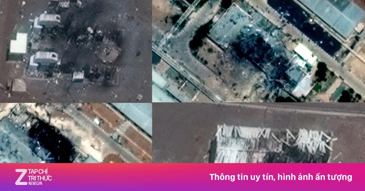 Ảnh vệ tinh cho thấy thiệt hại tại cơ sở hạt nhân quan trọng của Iran