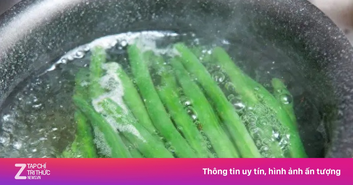Một số loại rau cần chần qua nước sôi