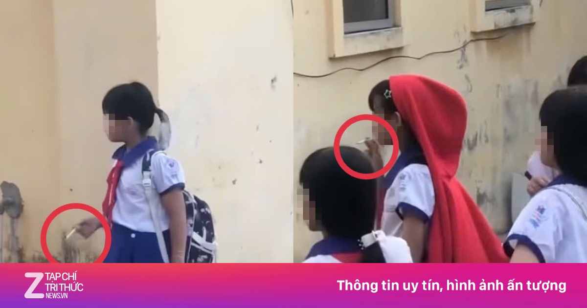 Thấy gì sau vụ nữ sinh tiểu học 'phì phèo' thuốc lá trong trường