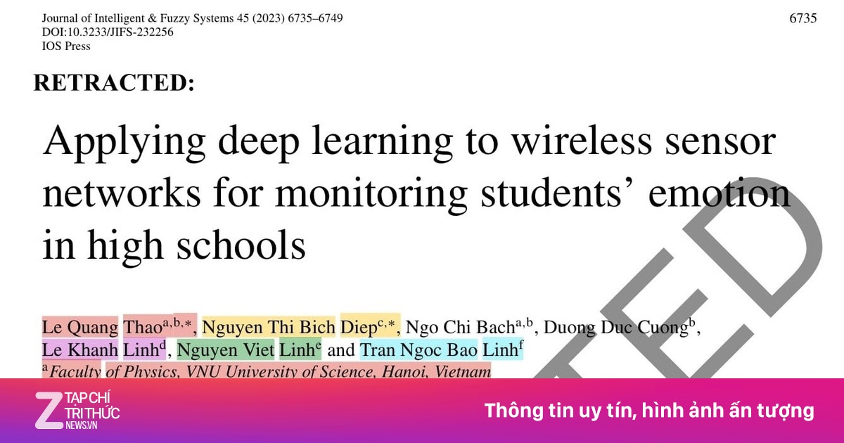 Tạp chí quốc tế gỡ bài báo có giảng viên và 3 học sinh Việt đứng tên
