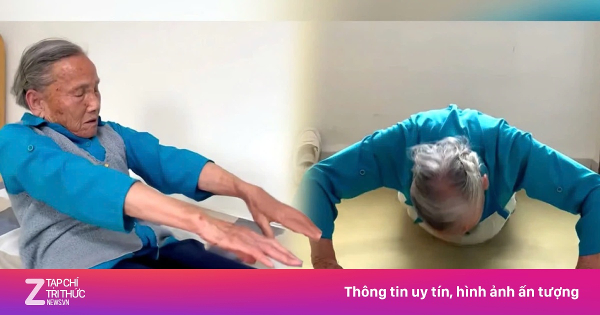 Giáo viên 92 tuổi 200 lần hít đất, 100 lần gập bụng mỗi ngày