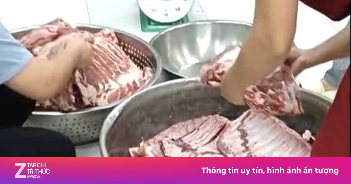 Chính quyền vào cuộc vụ thịt lợn không đảm bảo định tuồn vào trường