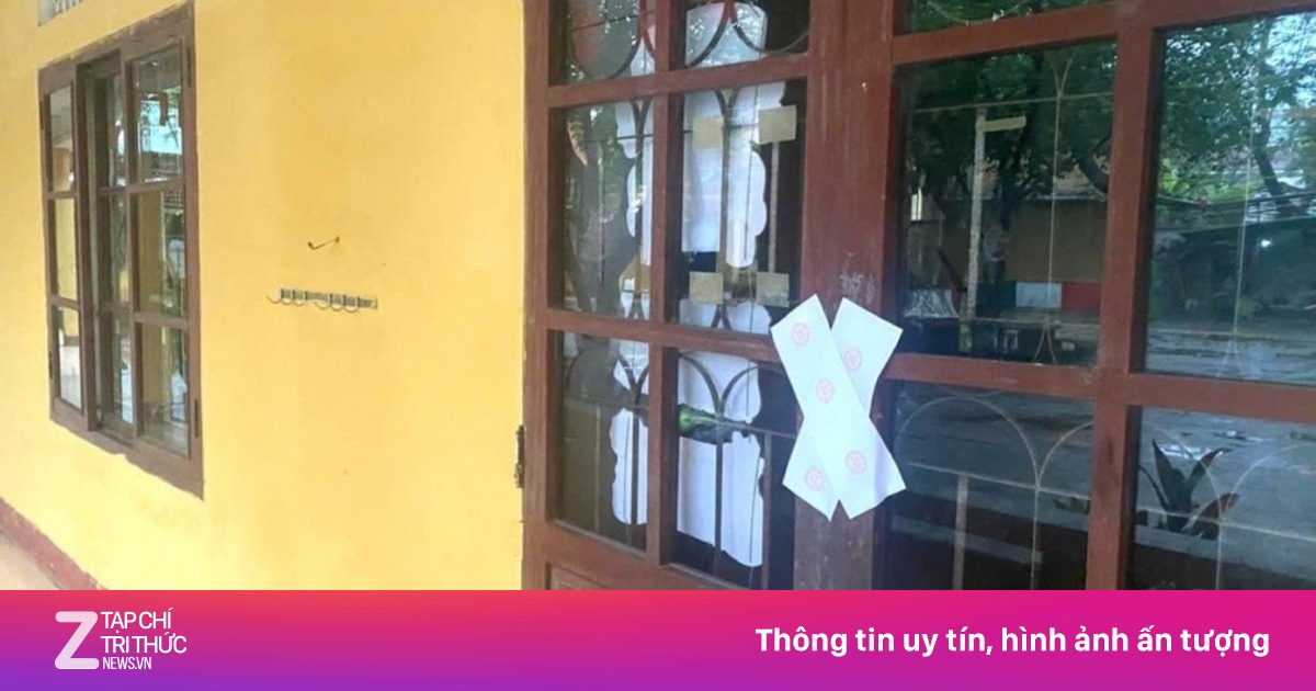 Niêm phong 7 phòng học, gần 250 học sinh ở Huế phải học nhờ