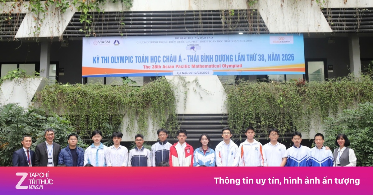 10 thí sinh dẫn đầu vòng thi Olympic Toán học châu Á tại Việt Nam