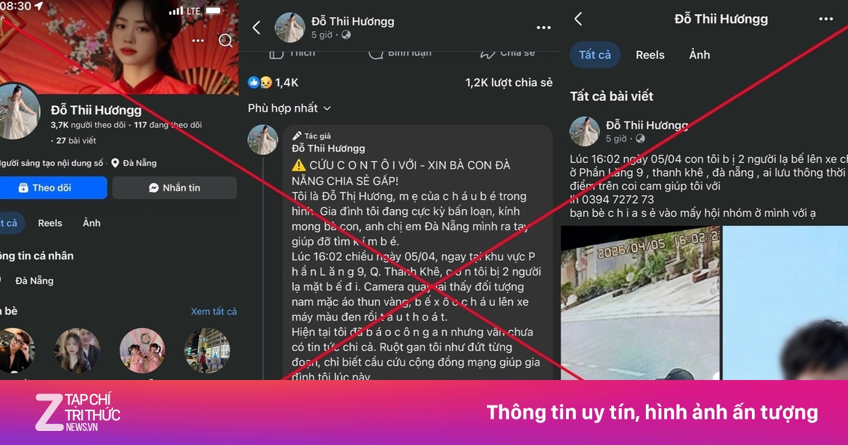 Tin giả bắt cóc trẻ em ở Đà Nẵng: Thủ đoạn lừa đảo tinh vi trên mạng xã hội