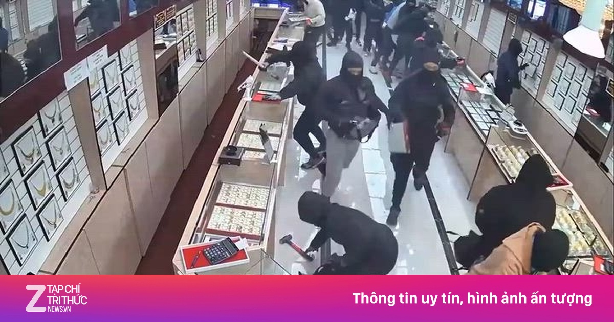 Video ghi lại vụ cướp tiệm vàng chỉ trong 70 giây ở Mỹ