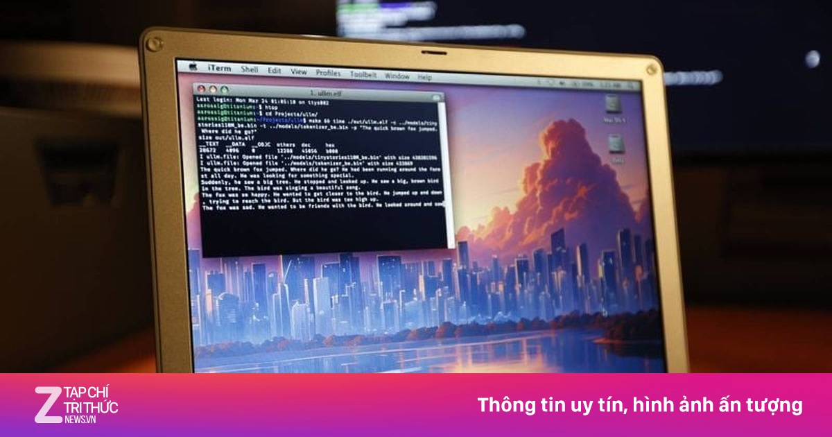 Chạy AI trên máy tính có mặt trước thời iPhone