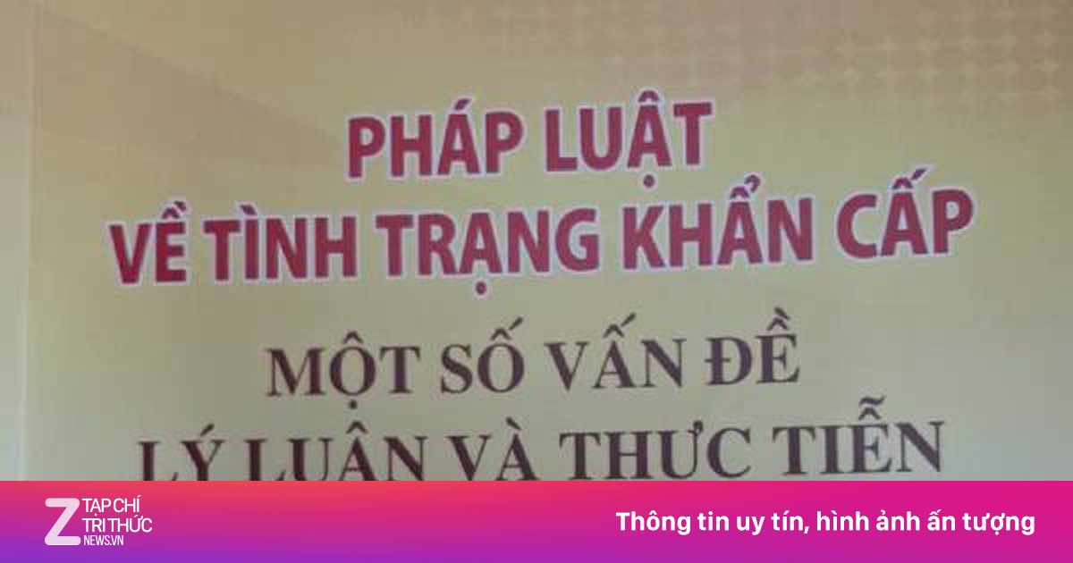 Pháp luật về tình trạng khẩn cấp - Một số vấn đề lý luận và thực tiễn