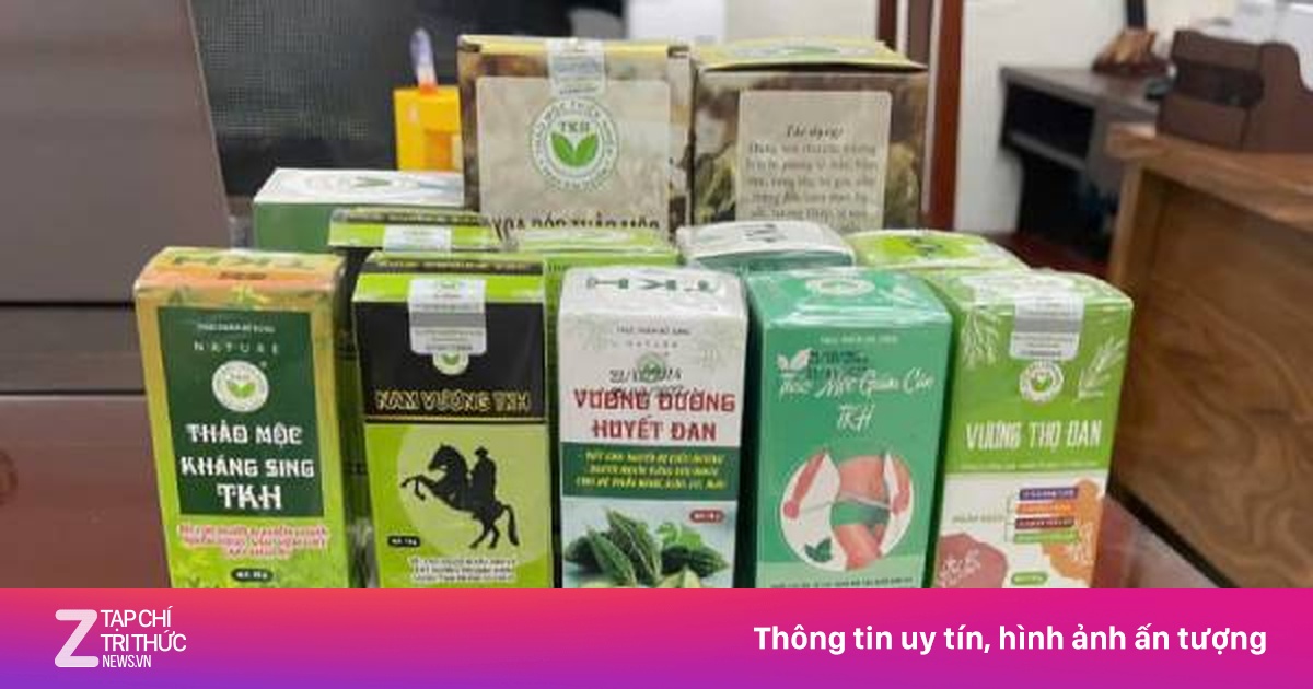 Phanh phui đường dây sản xuất nhiều sản phẩm thực phẩm chức năng giả