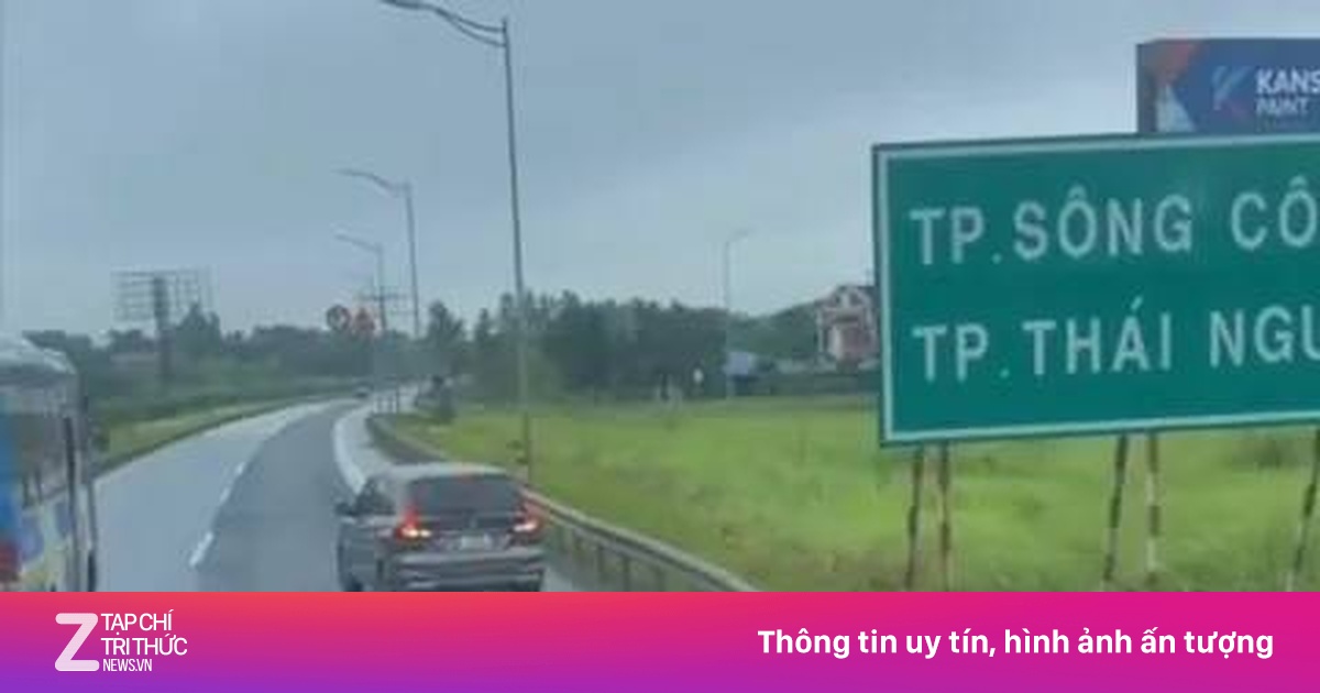 Lùi xe trên cao tốc Hà Nội - Thái Nguyên, nữ tài xế bị phạt 35 triệu