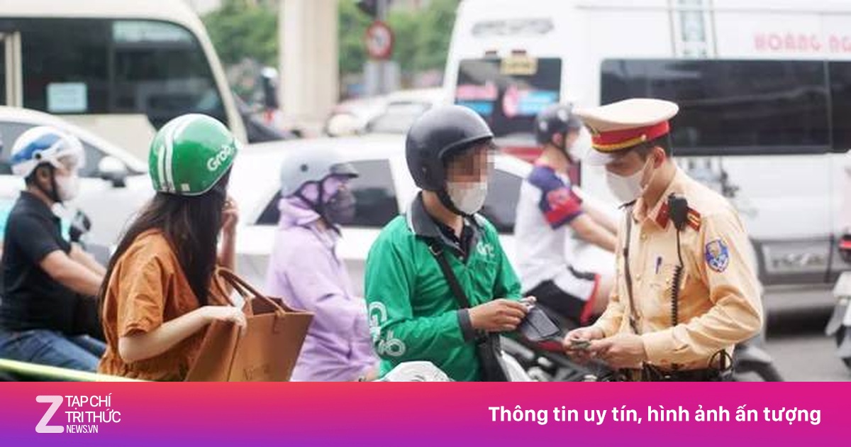 Hơn 1.000 shipper và xe công nghệ vi phạm giao thông trong một tháng