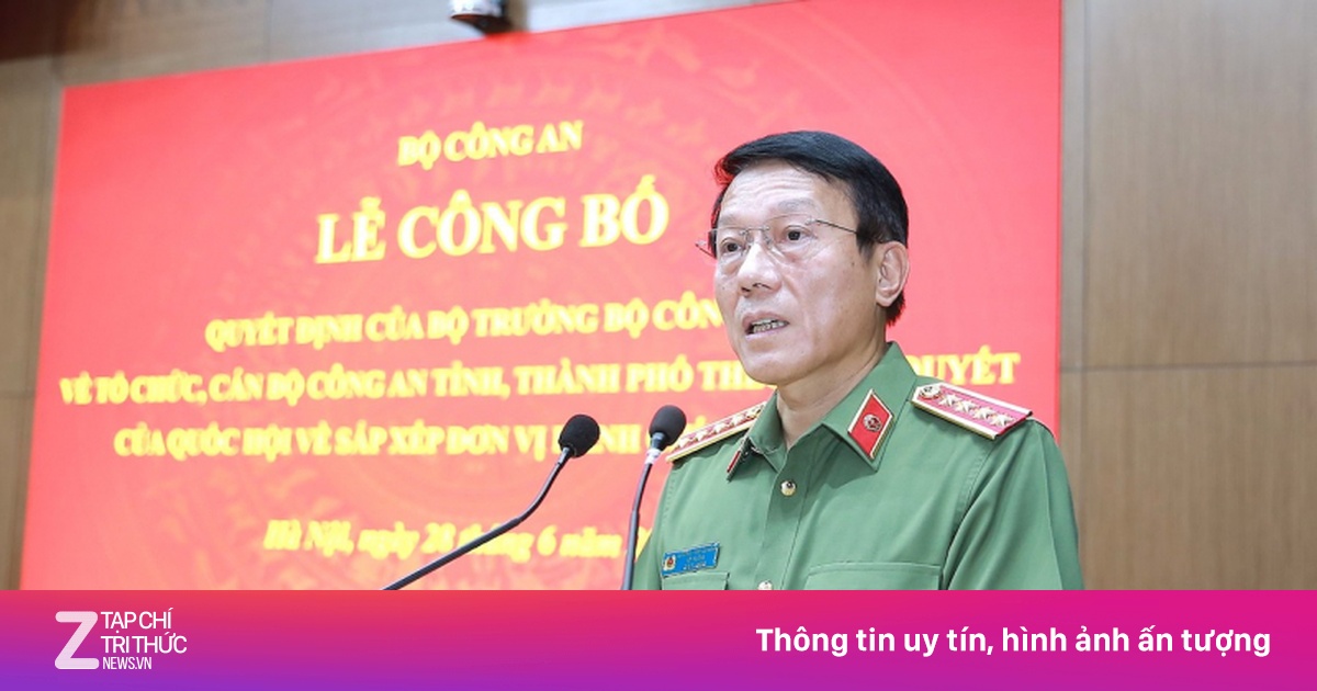 Công bố quyết định về tổ chức, cán bộ công an 34 tỉnh, thành phố